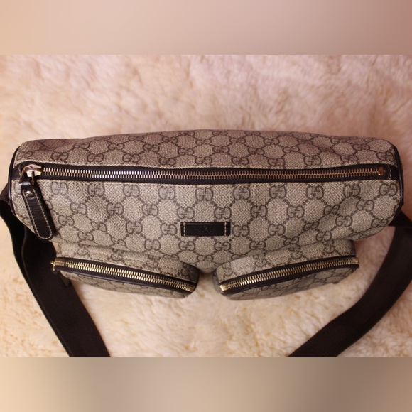 Gucci GG Monogram Leather Crossbody Bag - Picture 6 of 10